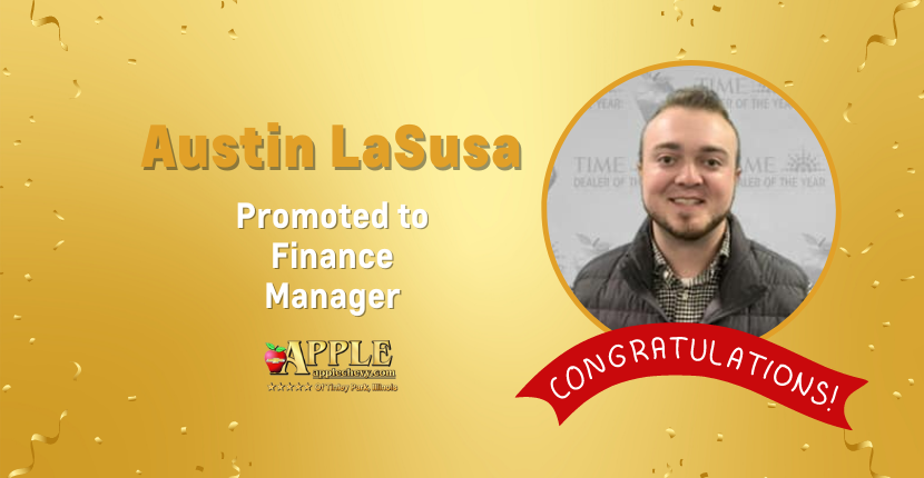 Austin LaSusa Promoted to Finance Manager