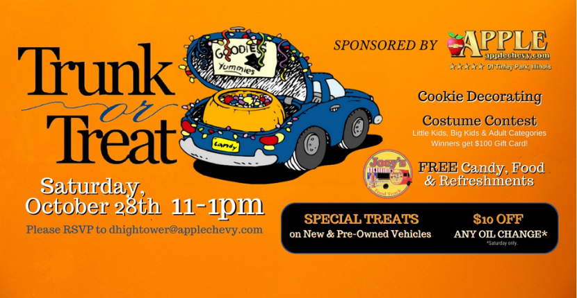 You’re Invited: Trunk or Treat!