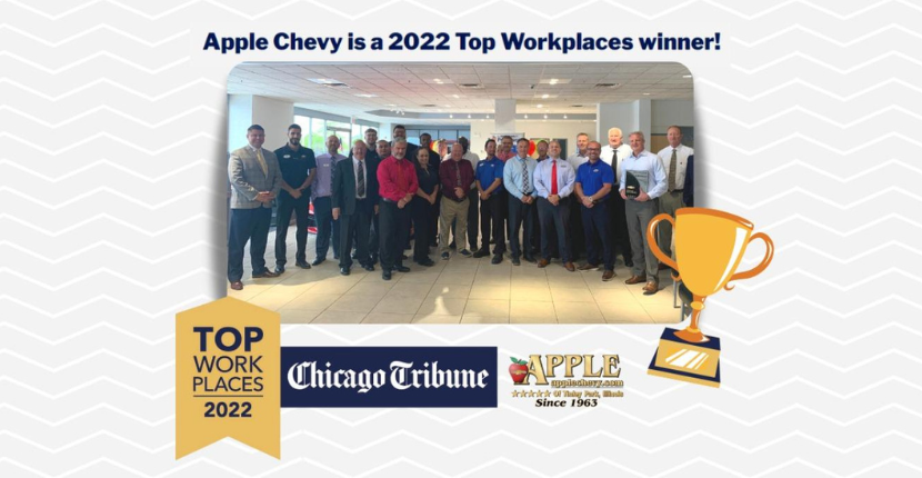 Chicago Tribune Rates Apple Chevy as a Top Workplace