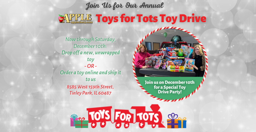 Apple Chevrolet hosts toys for tots through December 10th