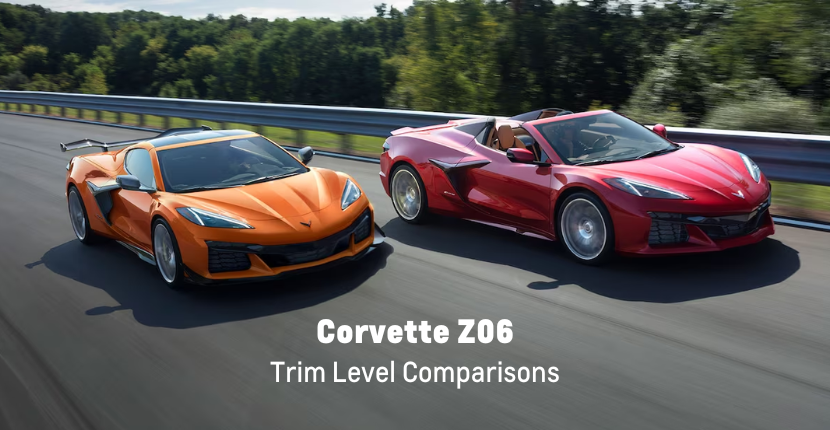 2023 Corvette Z06 Trim Levels Compared
