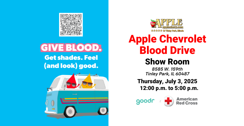 Donate Blood, Save Lives: Join the Apple Chevrolet Blood Drive in Tinley Park
