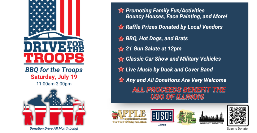 USO BBQ for the Troops Event at Apple Chevrolet