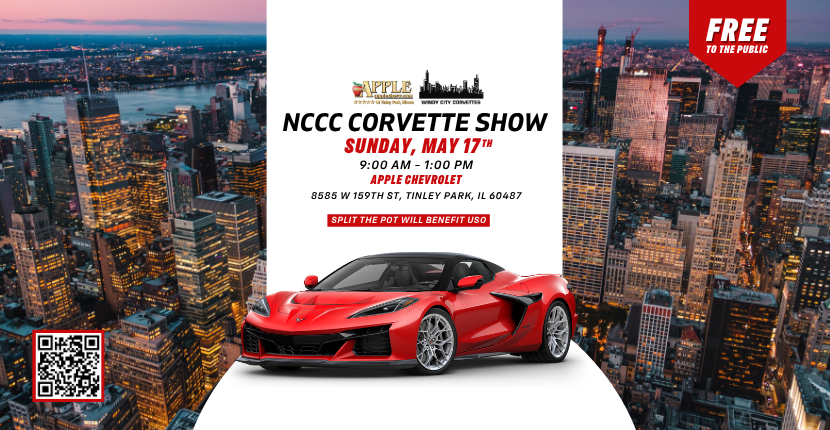 Join Apple Chevrolet for the NCCC Corvette Show This May