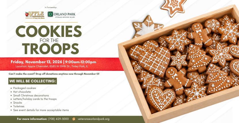 Cookies for the Troops Event